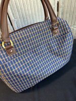 (B) London Fog Kensington Plaid Collection Cabin Bag