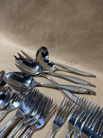 Stainless Steel Towle Silverware With Rose On Handles — Made In Germany — 54 Pieces