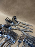 Stainless Steel Towle Silverware With Rose On Handles — Made In Germany — 54 Pieces