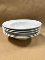 Lot Of 5 The Cellar Whiteware Large Rim Pasta Bowls // 2 Sets Available // ****PRICED INDIVIDUALLY****