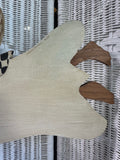 Signed 1989 Nancy Thomas Trumpet Angel Wooden Wall Hanging AS IS (READ DESCRIPTION CAREFULLY)
