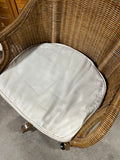 Adjustable Rattan Office Chair with Cushion