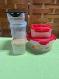 Assorted Plastic Food Storage Containers, 9 pc (A)