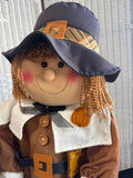 Pair of Pilgrim Harvest Kids 2FT Plush Standing Decor
