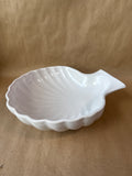 White Ceramic Shell Dish