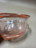 Anchor Hocking Princess Pink Depression Glass Creamer & Sugar With Lid