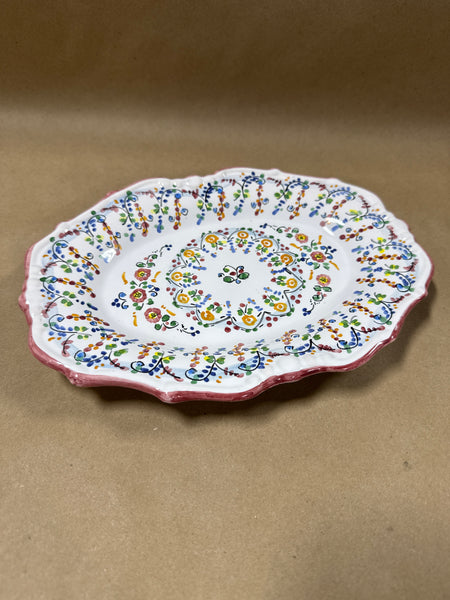 Handpainted Floral Dish
