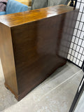 Vintage Wooden Cabinet with Double Doors with Diamond Pattern Wire Mesh Design