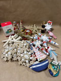 Beachy Christmas Ornaments Lot