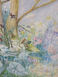 Extra Large “Walk In The Woods” Painting by Local Artist, Ginger Olansen; Signed