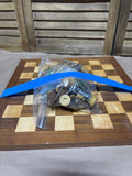 Wood Chess Board with Resin Pawns