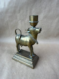 Brass Bull Candle Holder