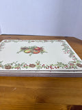 Holiday Fruit Lenox Williamsburg Cork Back Placemats - Set Of 6 (G)