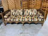 Drexel Vintage Sofa Daybed with Distinctive Latticework Frame***HEAVY ITEM***READ DETAILS ON PICK UP POLICY***