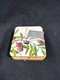 Set Of 6 Botanical Olive Cork Backed Coasters
