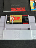 The Legend of Zelda: A Link to the Past Super Nintendo Game Cartridge with Booklet, Sealed Secrets & Map