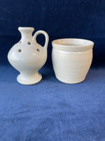 Two Blue and White Pottery Pieces