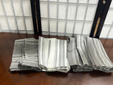 Farmhouse Gray/White Napkins, 7 pc