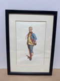 (A) Pair Of Commedia Dell’arte Theatre Style Framed Prints