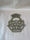Brass Virginia Metalcrafters Pineapple Trivet