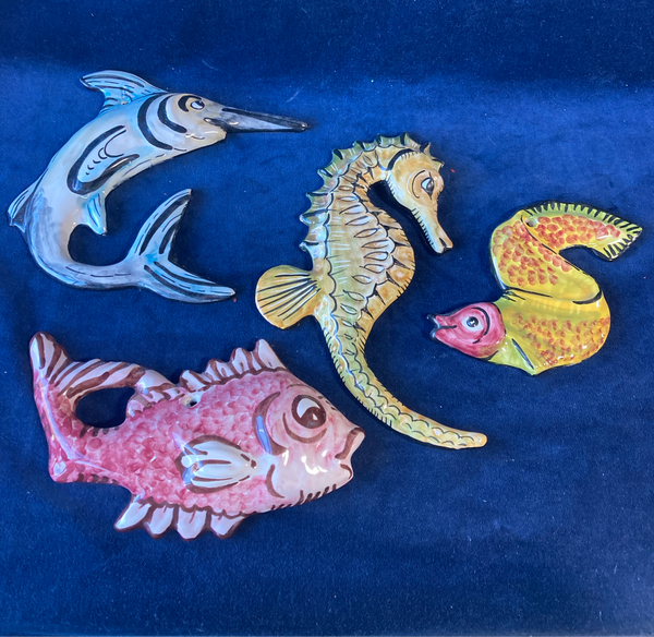 Lot of Tropical Fish Wall Art