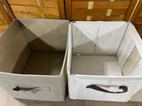 Set of 3 Assorted  Fabric Storage Cube/Bins