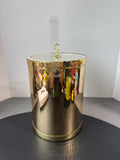 Shelton Ware by Towle Retro Gold Lidded Ice Bucket with Wine Bottle Collar