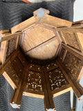 Carved Round Side Table