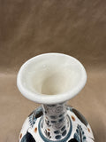 Neutral Color Mexican Floral Vase