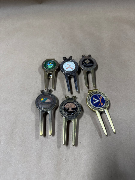 (B) Lot Of 6 Divot Golfing Tools
