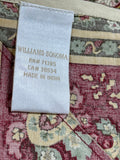 Williams Sonoma Gold/Red Paisley Table Cloth, 106"x70"