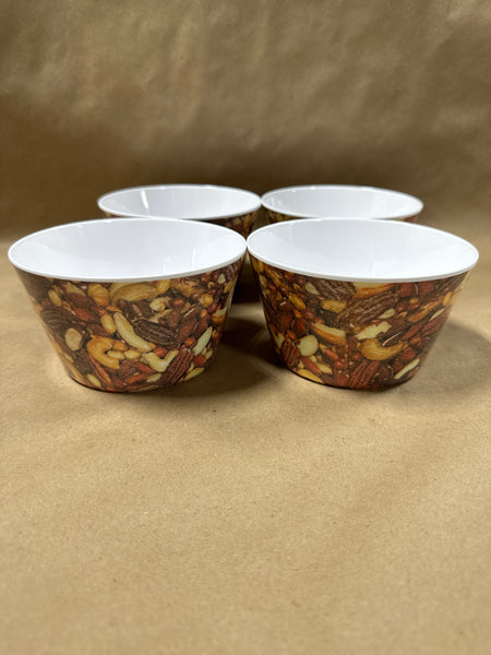 (A) Hutzler Peanut Melamine Bowl — Set Of 4