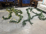 Bin of Faux Greenery- 6 Strands (3 Lighted/3 No Lights)