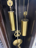 JE Caldwell Tall Case Grandfather Clock with Rotating Moon Phase Dial