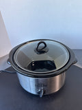 5-QT Stainless Steel Rival Crockpot - Powers On