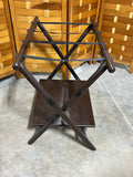 D-Luggage Rack with Shelf (Brown)