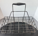 Rustic Black Wire Vintage Milk Bottle Carrier