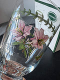 4-Piece Portmeirion Garden Botanic Lily Flowered Azalea Wine Glasses in Box (2 BOXES AVAILABLE—PRICED INDIVIDUALLY AT $65 EACH)