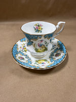 Queens Bird And Floral Fine Bone China Teacup And Saucer
