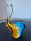 Murano Style Art Glass Elephant Paperweight
