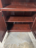 Particle Board Bookcase with Cabinet