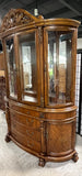 Foxcroft 2 Piece Lighted China Hutch, Cardboard Backing***HEAVY ITEM***READ DETAILS ON PICK UP POLICY***