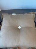 Colonial Williamsburg Beige Embroidered Throw Pillow