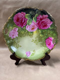 Handpainted Floral Decor Plate — Bavarian