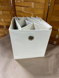 Cream Color Collapsable Fabric Storage Cube/Bins, Set of 3