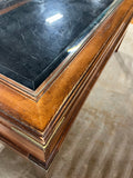 Glass/Wood Coffee Table with Display