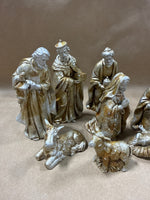 Midwest Of Cannon Falls Ceramic Nativity Scene Set — 10 Pieces