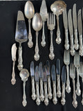 67-Piece RW&S Wallace Violet Vintage Sterling Silver Flatware Set