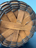1989 Longaberger All American Signed Small Woven Quilting Basket