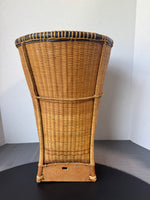 Asian Style Woven Waste Basket